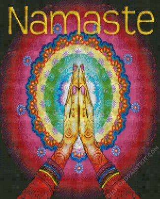 Chakra Namaste diamond painting