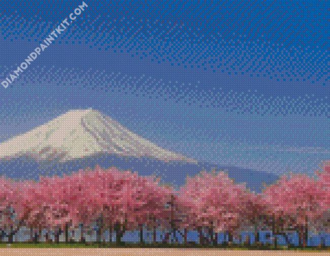 Cherry Blossom Japan diamond painting