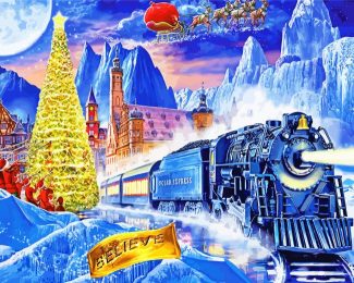 Christmas Polar Express diamond painting