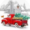 Christmas Red Truck Diamond painting