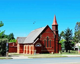 Church In Yea Australia diamond painting