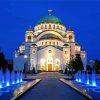 Church Temple Of Saint Sava Serbia diamond painting