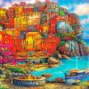 Cinque Terre Buildings diamond painting