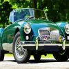 Classic Green Mg Car diamond painting