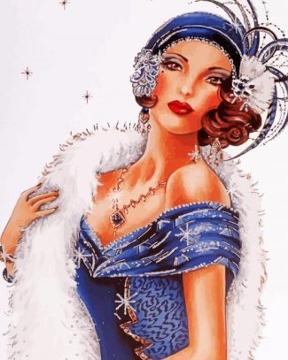 Classy Deco Lady diamond painting