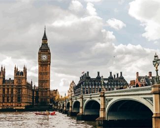 Clock Tower London diamond painting