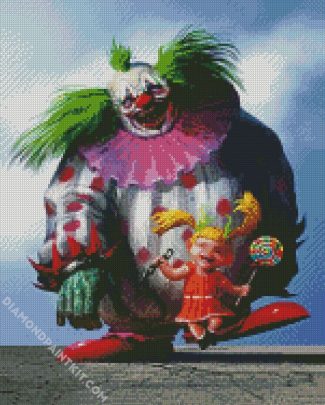 Clown And Girl diamond painting