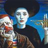 Clown Trumpet Player diamond painting