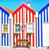 Colored Houses Aveiro diamond painting