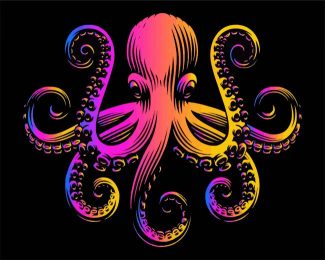 Colorful Octopus diamond painting