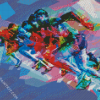 Colorful Runners diamond painting