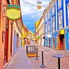 Colorful Street In Zagreb diamond painting