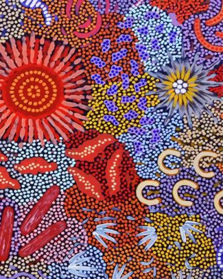 Colorful Aboriginal Art diamond painting