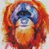 Colorful Orangutan Art diamond painting