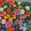 Colorful Primrose diamond painting