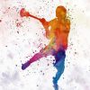 Colors Splash Lacrosse Player diamond painting