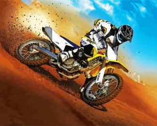 Cool Motocross diamond painting