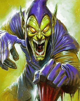 Creepy Green Goblin diamond painting