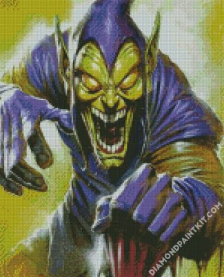 Creepy Green Goblin diamond painting