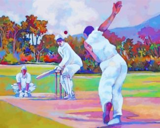 Cricket In The Park Art diamond painting