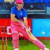 Cricket Match Art diamond painting