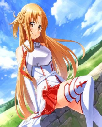 Cute Anime Character Asuna diamond painting