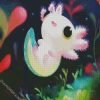 Cute Axolotl Art diamond painting