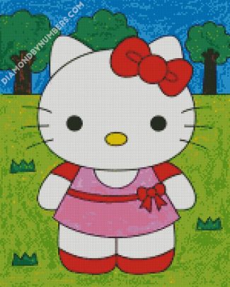 Cute Hello Kitty diamond painting