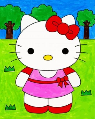 Cute Hello Kitty diamond painting