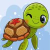 Cute Little Tortoise diamond painting