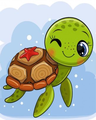 Cute Little Tortoise diamond painting