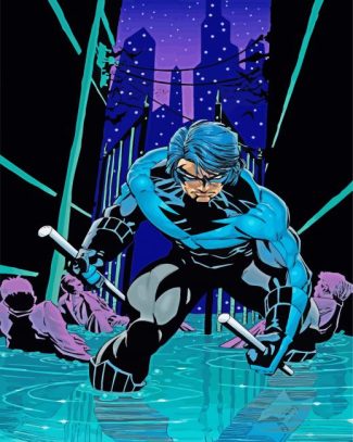 DC Batman Nightwing diamond painting