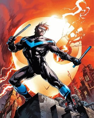 DC Comic Nightwing Hero diamond painting