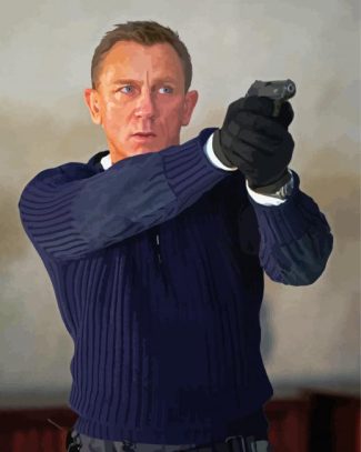 Daniel Craig James Bond Diamond painting