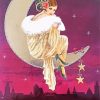 Deco Lady On Moon diamond painting