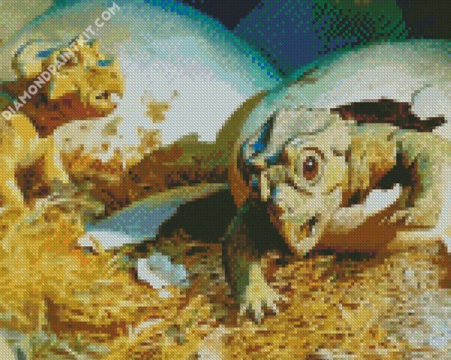 Dinosaur Babies Diamond painting