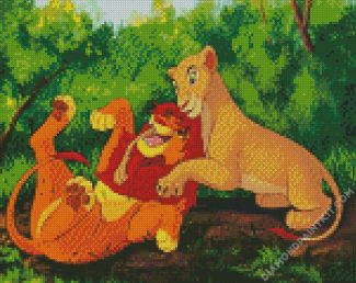 Disney Nala And Simba diamond painting