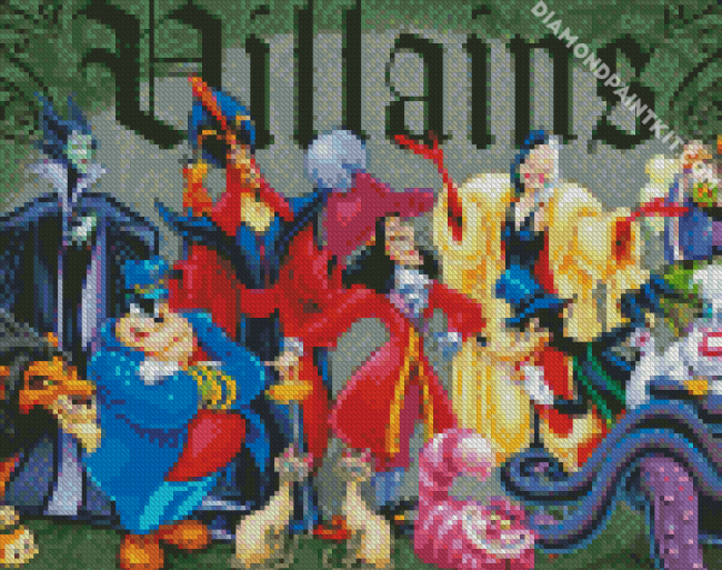 Disney Villains Poster diamond painting