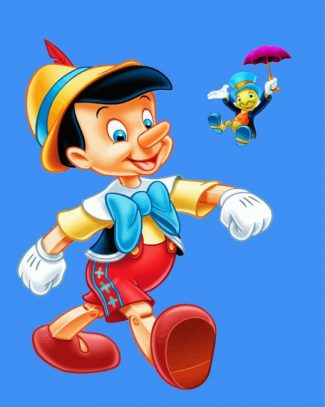 Disney Pinocchio And Jiminy Cricket diamond painting