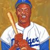 Dodgers Jackie Robinson Art diamond painting