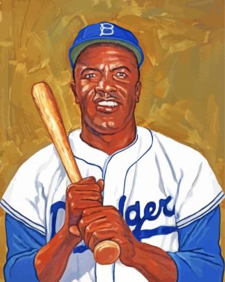 Dodgers Jackie Robinson Art diamond painting