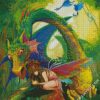 Dragon And Fairy Art diamond painting