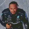 Driver Lewis Hamilton Diamond painting