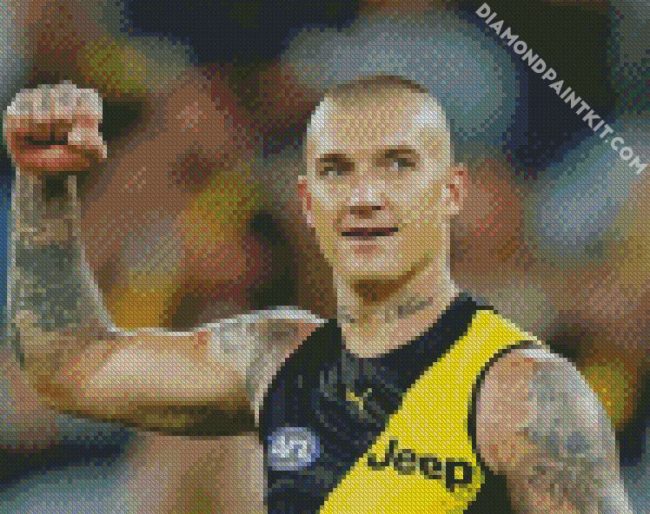 Dustin Martin Australian Rules Footballer diamond painting