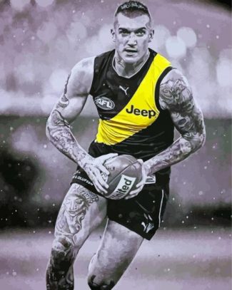 Dustin Martin Rules Footballer diamond painting