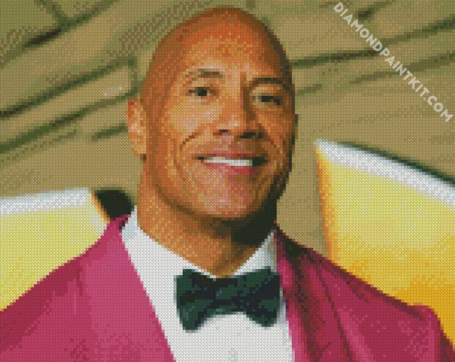 Dwayne Douglas Johnson diamond painting