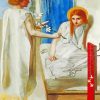 Ecce Ancilla Domini By Rossetti diamond painting