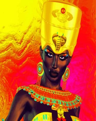 Egyptian Nubian Princess diamond painting