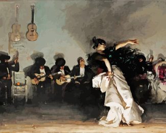 El Jaleo By John Singer Sargent diamond painting