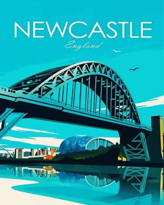 England Newcastle Poster diamond painting